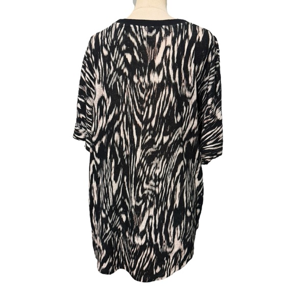 Ted Baker Veria Zebra Print Short Sleeve Shirt Size 10/12 - Picture 4 of 5